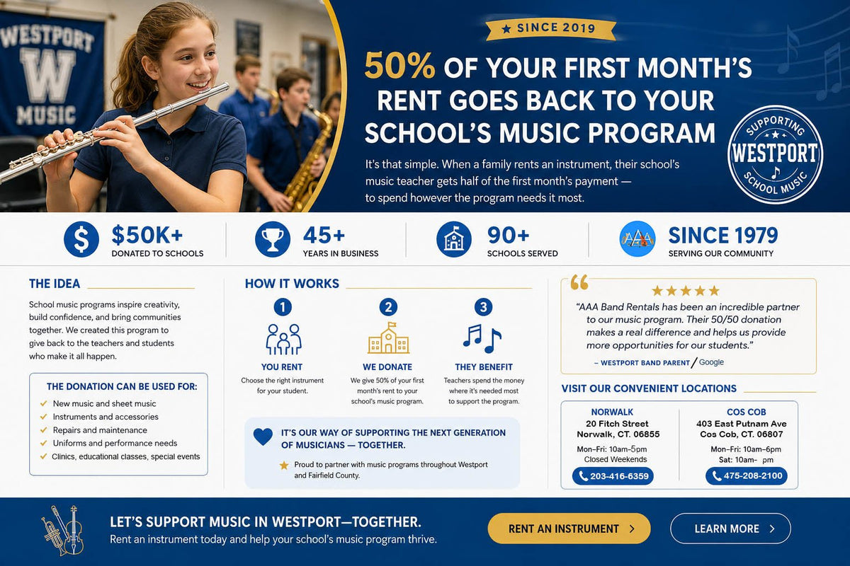 Westport Instrument Rentals - AAA Band Instrument Rentals