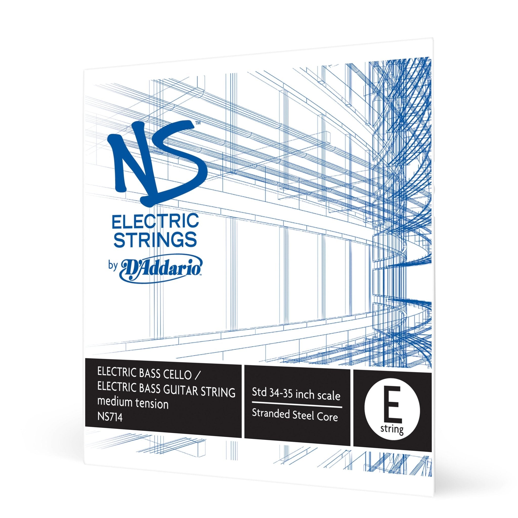D'Addario NS Electric Bass/Cello Single E String - AAA Band Instrument Rentals