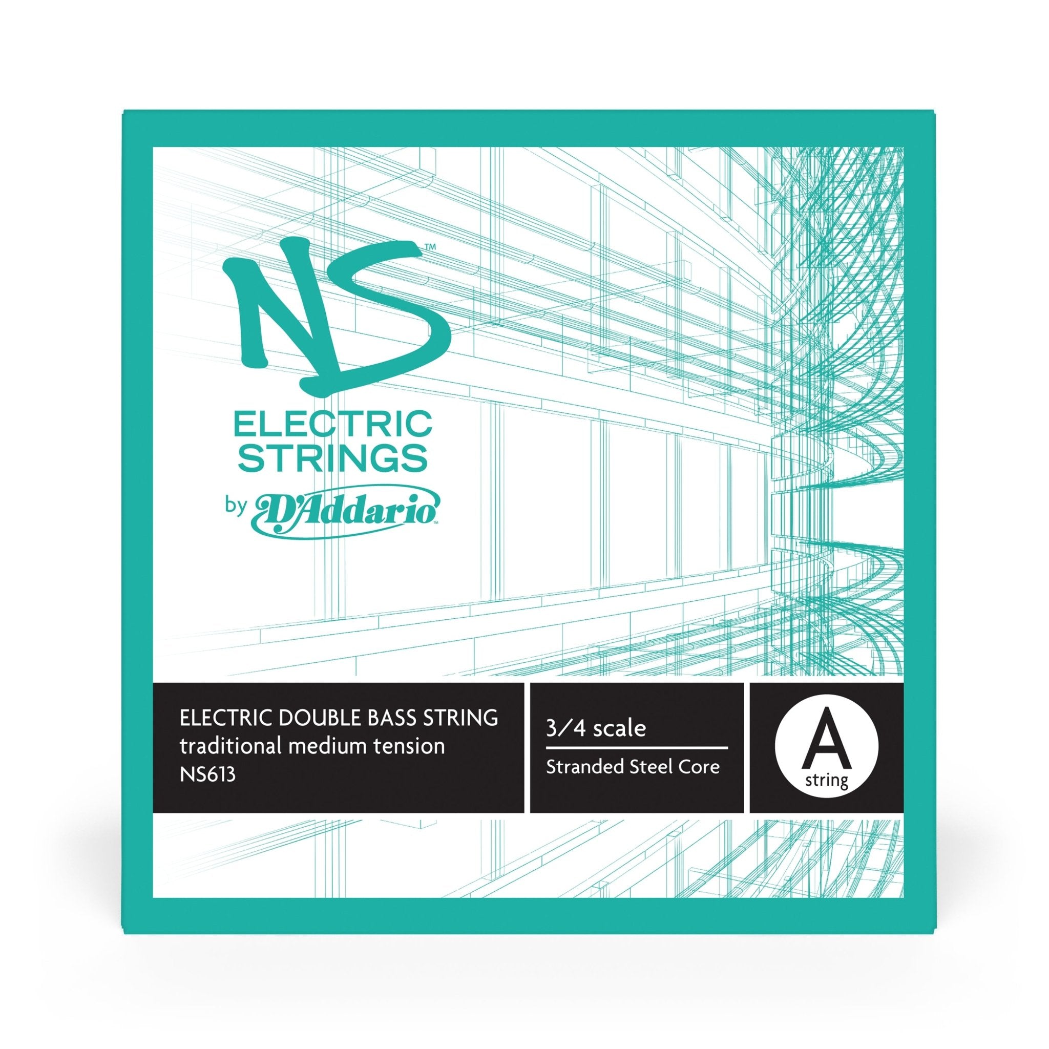 D'Addario NS Electric Traditional Bass Single A String - AAA Band Instrument Rentals