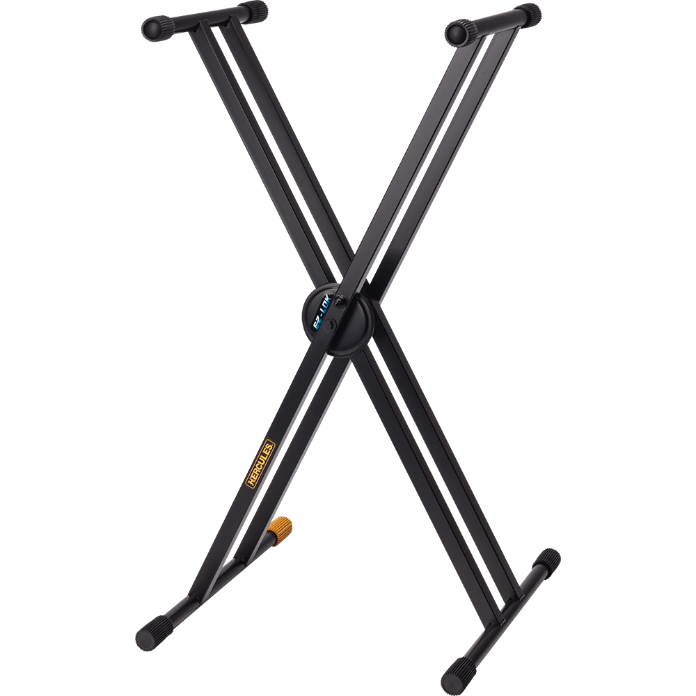 Hercules KS120B - EZ-LOK Double X Keyboard Stand - AAA Band Instrument Rentals