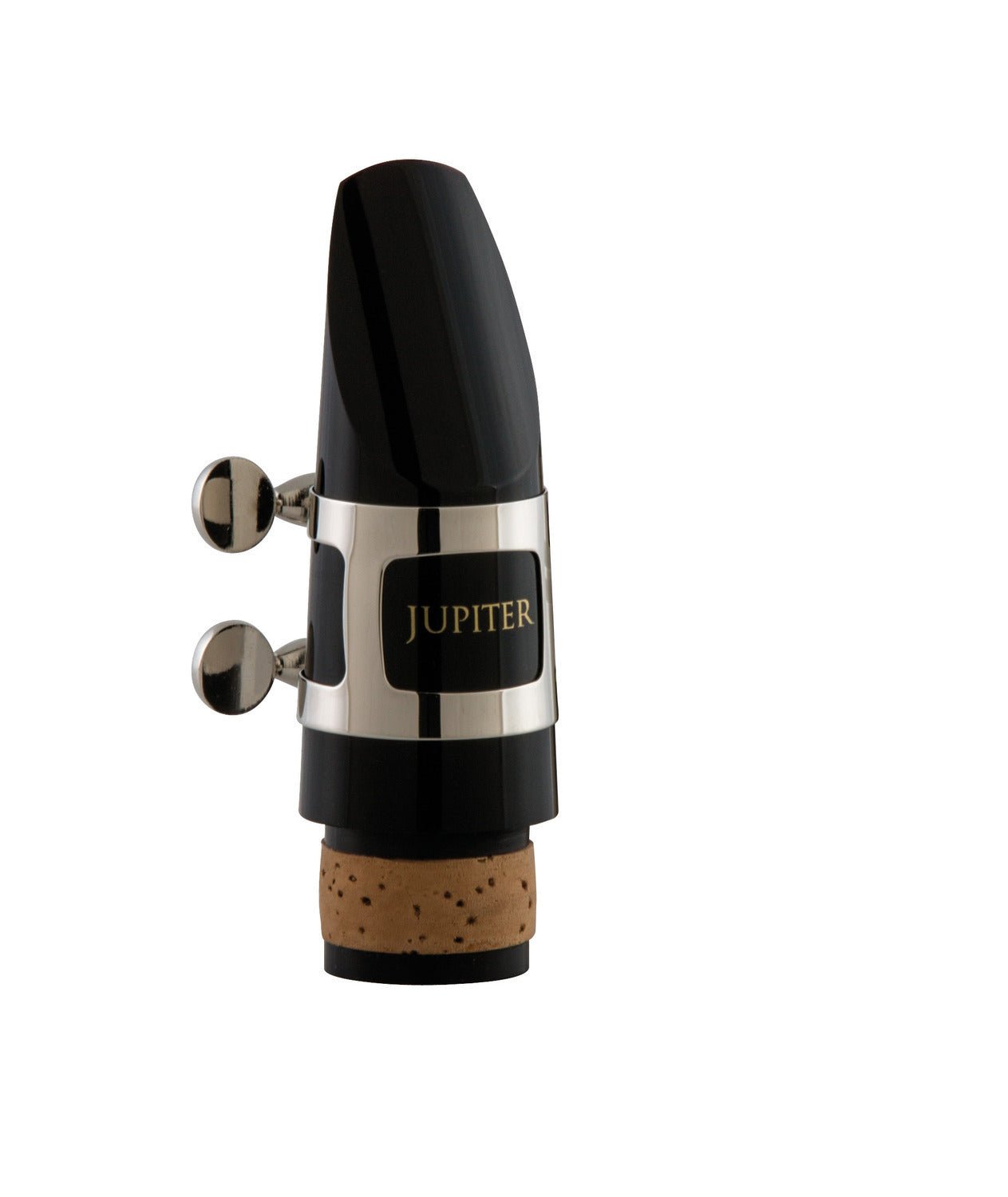 Jupiter Bb Clarinet Mouthpiece Kit | Nickel-Plated Ligature & Cap - AAA Band Instrument Rentals