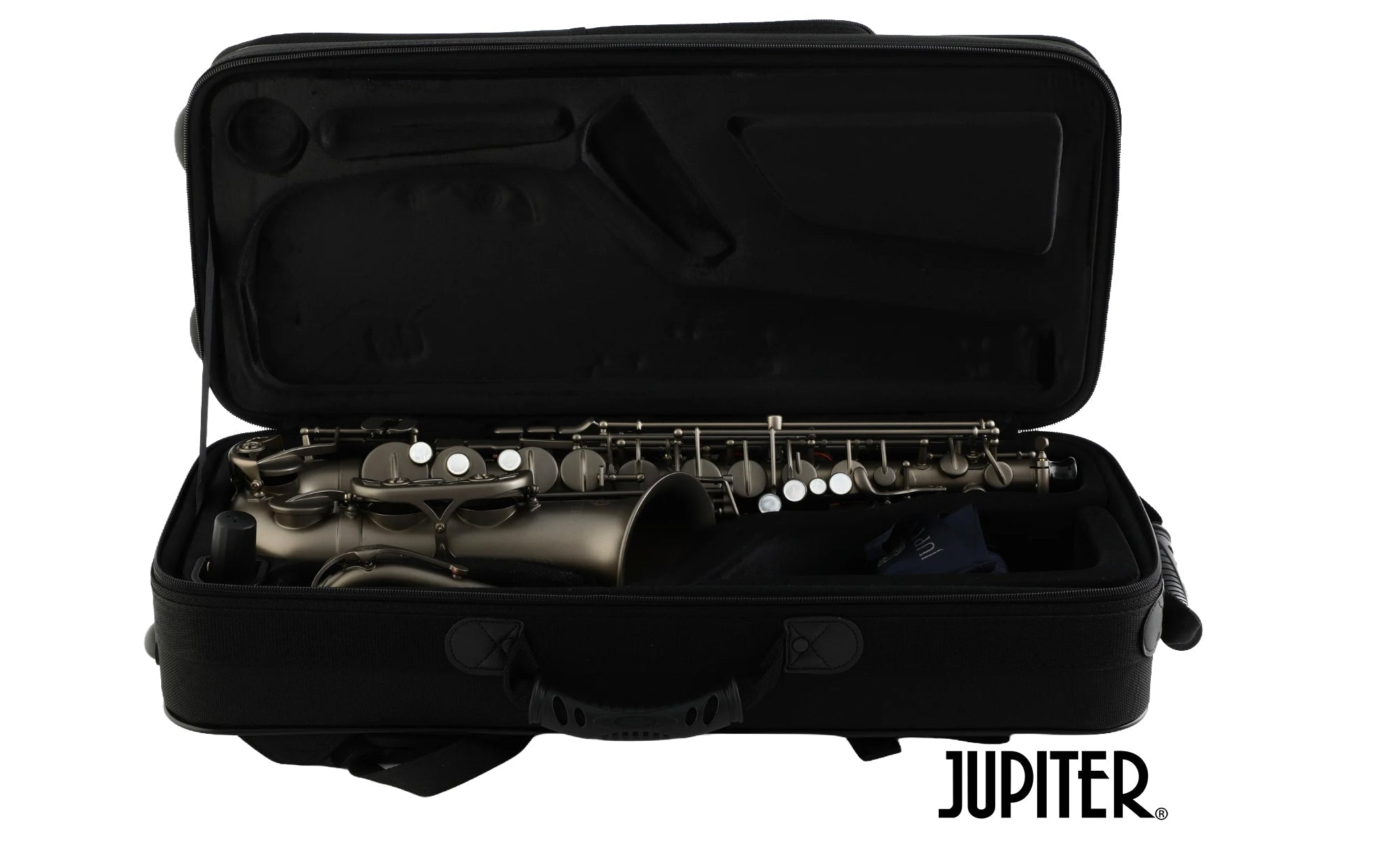 Jupiter JAS1100TSQ Eb Alto Saxophone – Two-Tone Silver - AAA Band Instrument Rentals