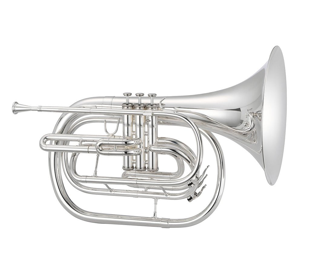 Jupiter JHR1000MS Bb Marching French Horn – Silver-Plated | Student/Intermediate - AAA Band Instrument Rentals