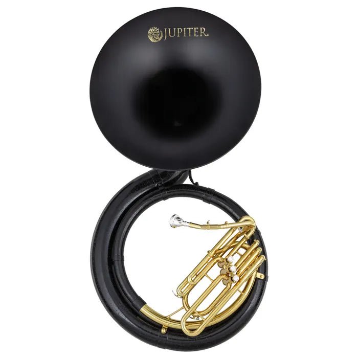 Jupiter JSP1010BSK BBb Sousaphone – Fiberglass Body – Black Fiberglass Silver-Plated | New 2026 - AAA Band Instrument Rentals