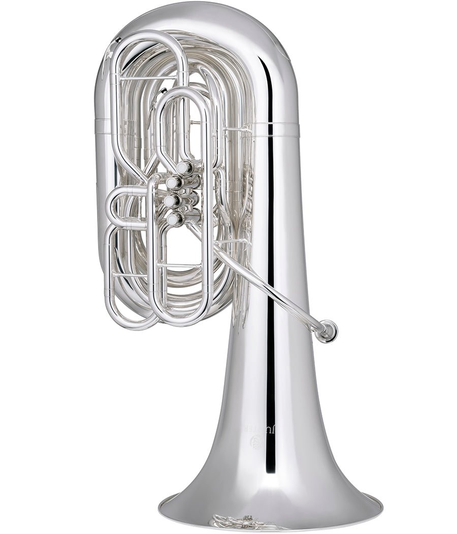 Jupiter JTU1110S BBb Tuba – 4/4 Size – Silver-Plated - AAA Band Instrument Rentals