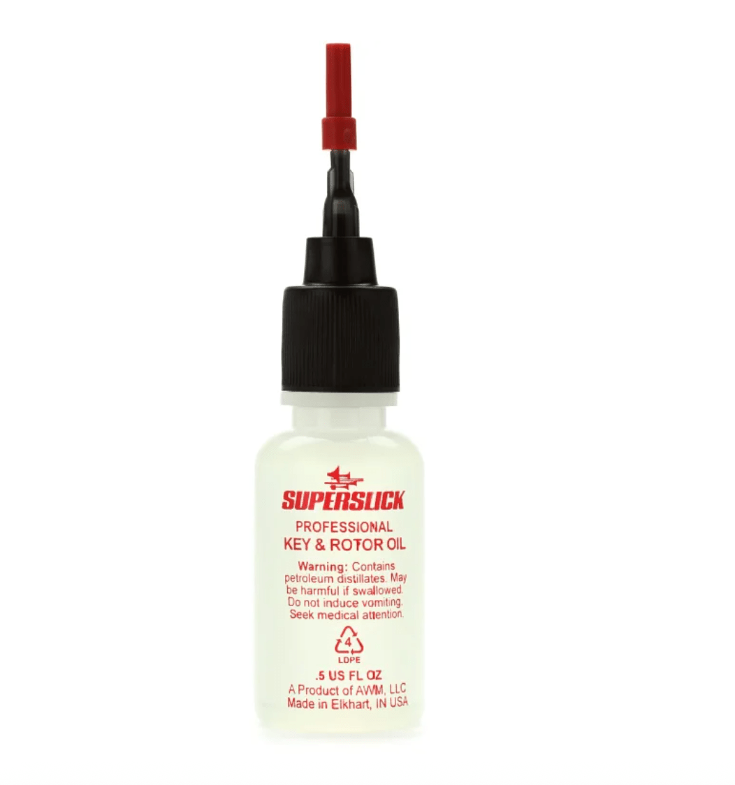 Key & Rotor Oil – Superslick – Standard Bottle - AAA Band Instrument Rentals