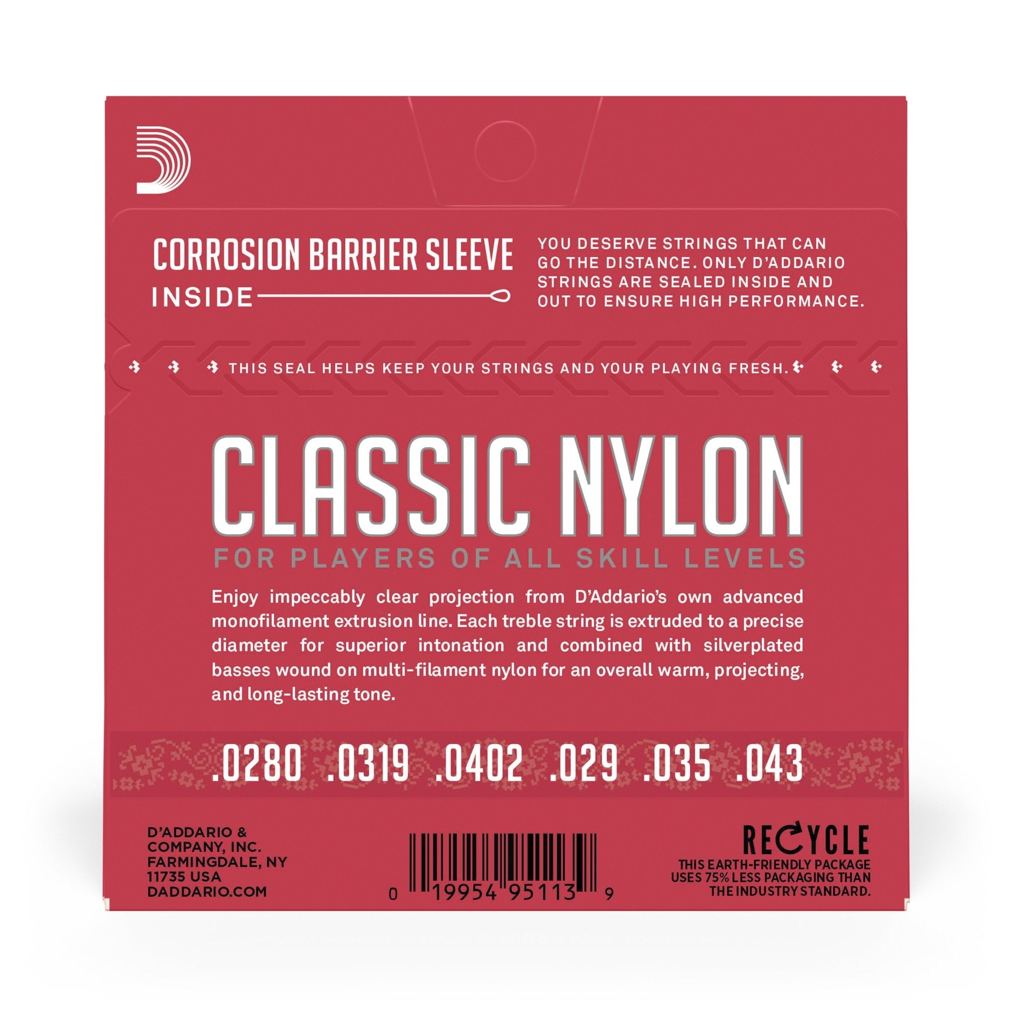 Normal Tension, Classic Nylon Student Classical Guitar Strings - AAA Band Instrument Rentals