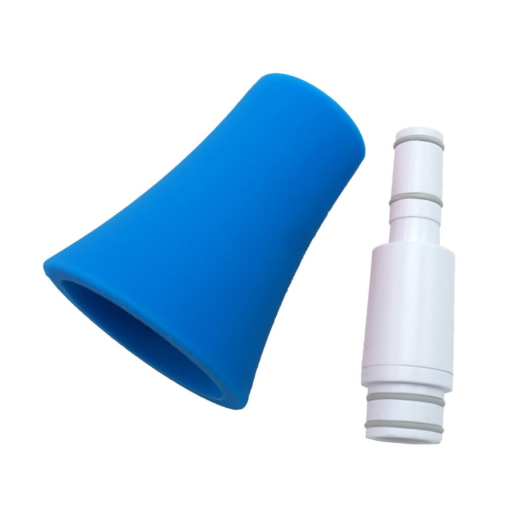 NUVO Straighten Your jSax Kit – White/Blue | Straight-Body Conversion - AAA Band Instrument Rentals