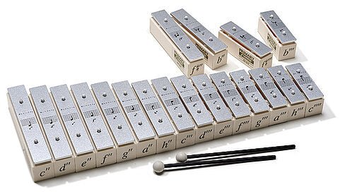 SONOR KSP30M1 Chime Bar Full Set – Silver Special Alloy 30×4mm - AAA Band Instrument Rentals