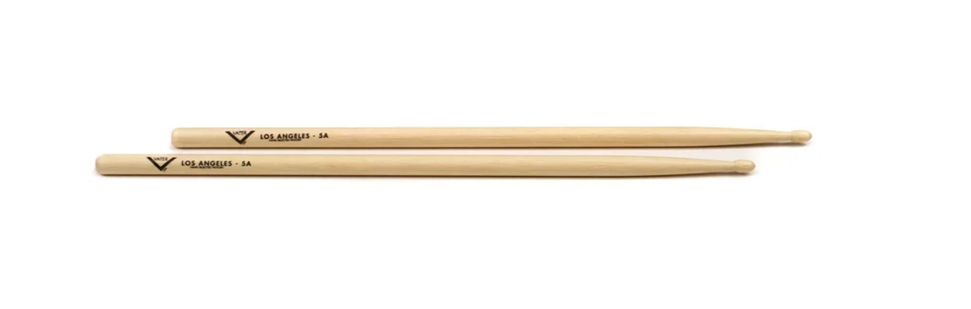 Vater Los Angeles 5A Wood Tip Hickory Drumsticks Pair. - AAA Band Instrument Rentals
