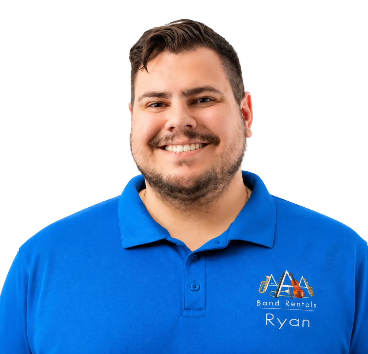 Ryan, AAA Band Rental's customer service agent. 