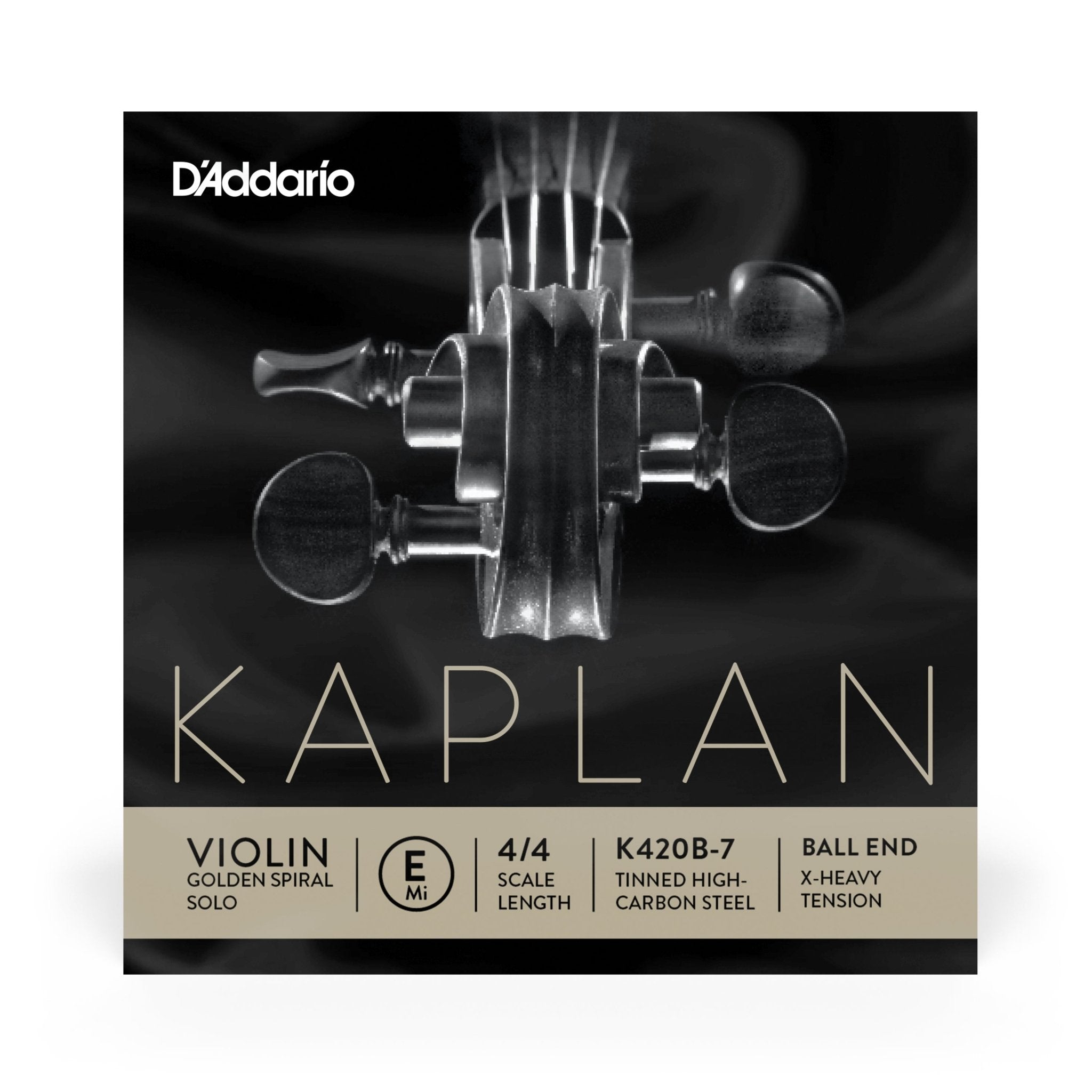 D'Addario Kaplan Ball End Violin Single E String - AAA Band Instrument Rentals