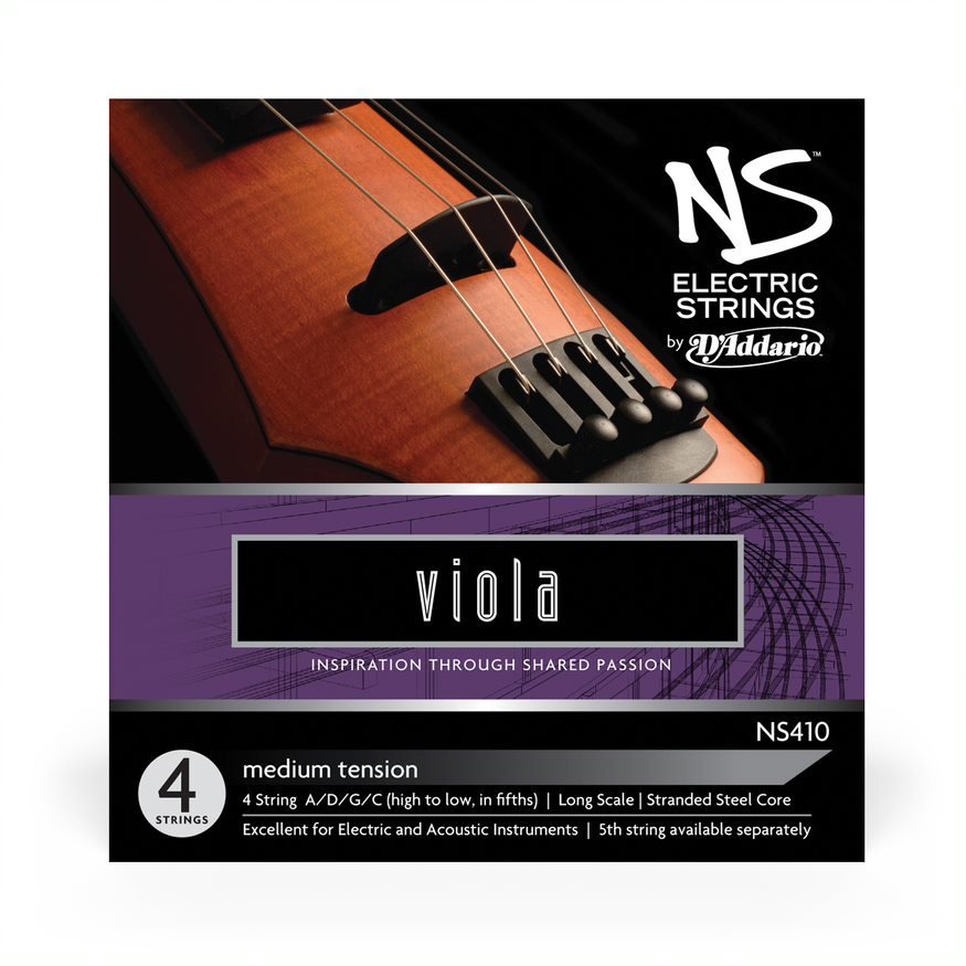 D'Addario NS Electric Viola String Set - AAA Band Instrument Rentals