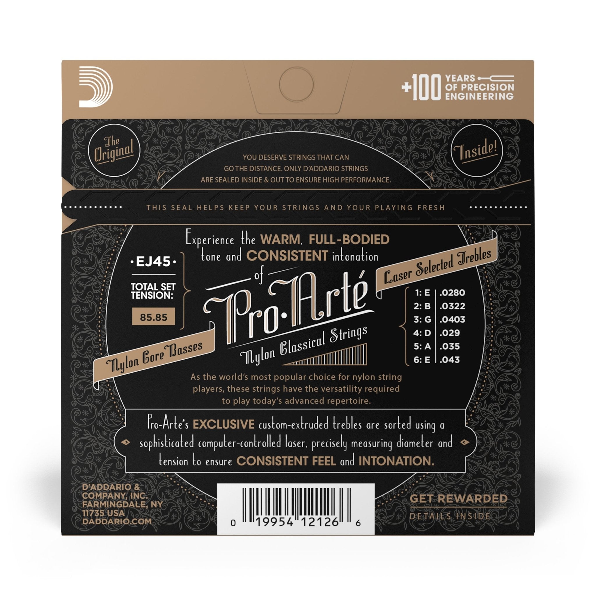 D’Addario Pro-Arté Normal Tension Nylon Classical Guitar Strings - AAA Band Instrument Rentals