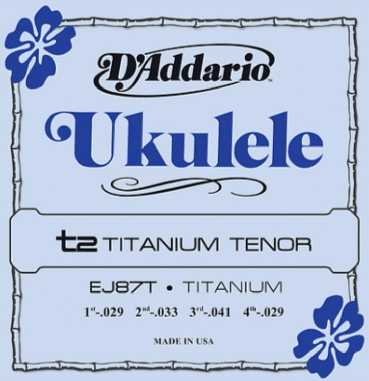 D'Addario Titanium Tenor Ukulele Strings - AAA Band Instrument Rentals