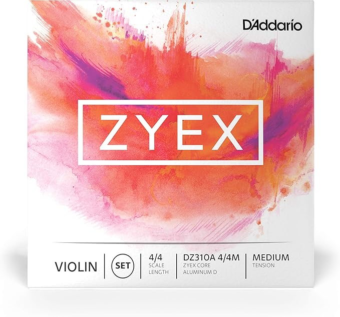 D'Addario Zyex 4/4 Violin String Set Medium Tension - AAA Band Instrument Rentals