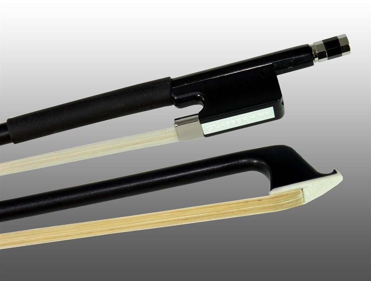 Glasser Viola Bow Fiberglass Half-Lined Frog Leatherette Grip - AAA Band Instrument Rentals