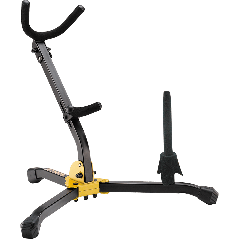 Hercules DS532BB Saxophone Stand with Flute/Clarinet Peg - AAA Band Instrument Rentals