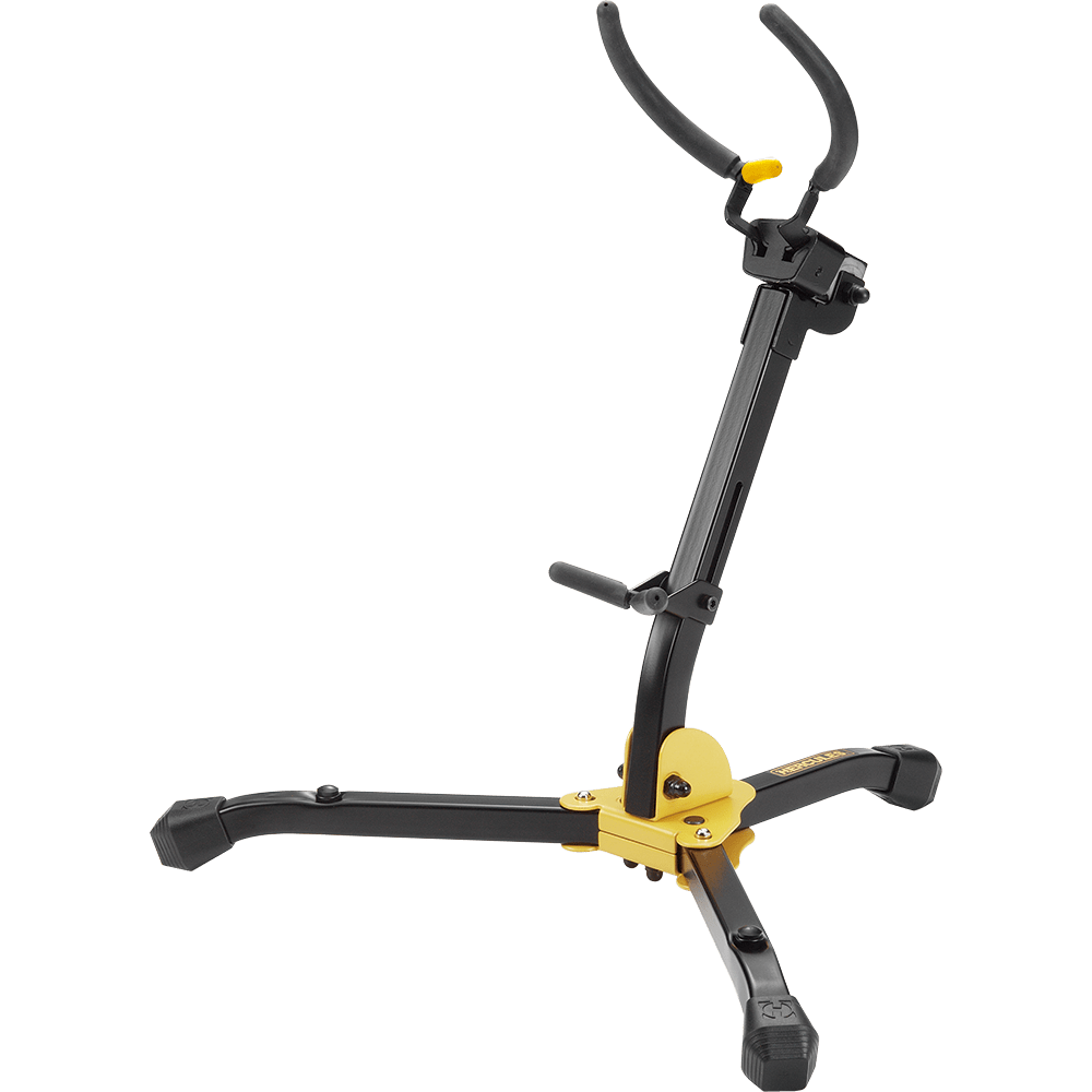 Hercules DS630BB - Auto Grip Alto/Tenor Saxophone Stand with Bag - AAA Band Instrument Rentals