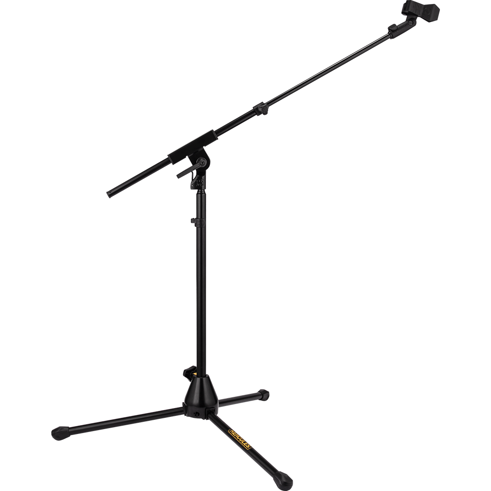 Hercules MS520BPRO - Low-Profile Tripod Microphone Stand with Telescopic Boom and EZ Microphone Clip - AAA Band Instrument Rentals
