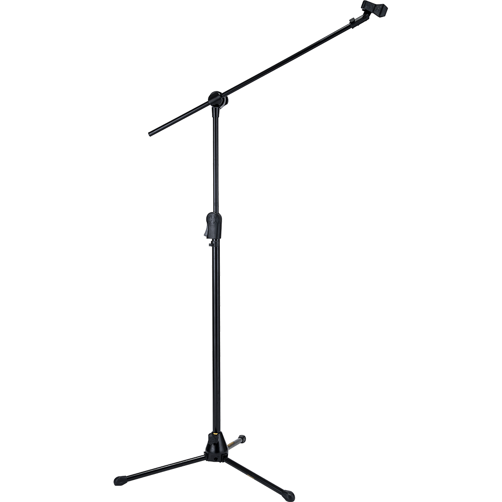 Hercules MS533B - EZ Clutch Tripod Microphone Stand with Hideaway 2-in-1 Boom & EZ Microphone Clip - AAA Band Instrument Rentals