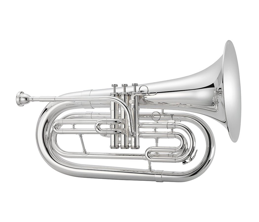 Jupiter JBR1000MS Bb Marching Baritone – Silver-Plated | Student/Intermediate - AAA Band Instrument Rentals