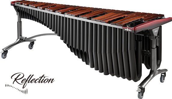 Majestic M850HB Reflection Series 5-Octave Marimba – Honduras Rosewood, Black Resonators - AAA Band Instrument Rentals