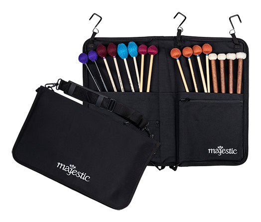 Majestic MJMB01 Mallet Bag – Rail-Mount, Black - AAA Band Instrument Rentals