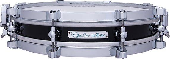 Majestic MOS1325PB 13×2.5" Orchestral Snare Drum – Cherry Shell, Piano Black - AAA Band Instrument Rentals