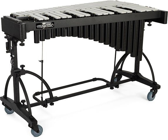 Majestic V7530S 3-Octave Concert Vibraphone – Silver Finish Aluminum Bars - AAA Band Instrument Rentals