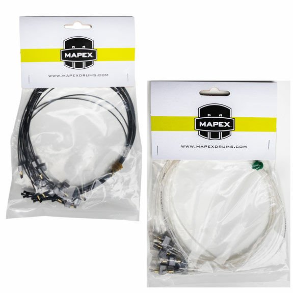 MAPEX Alternate White Marching Snare Strands — 1.38mm, Set of 12 - AAA Band Instrument Rentals