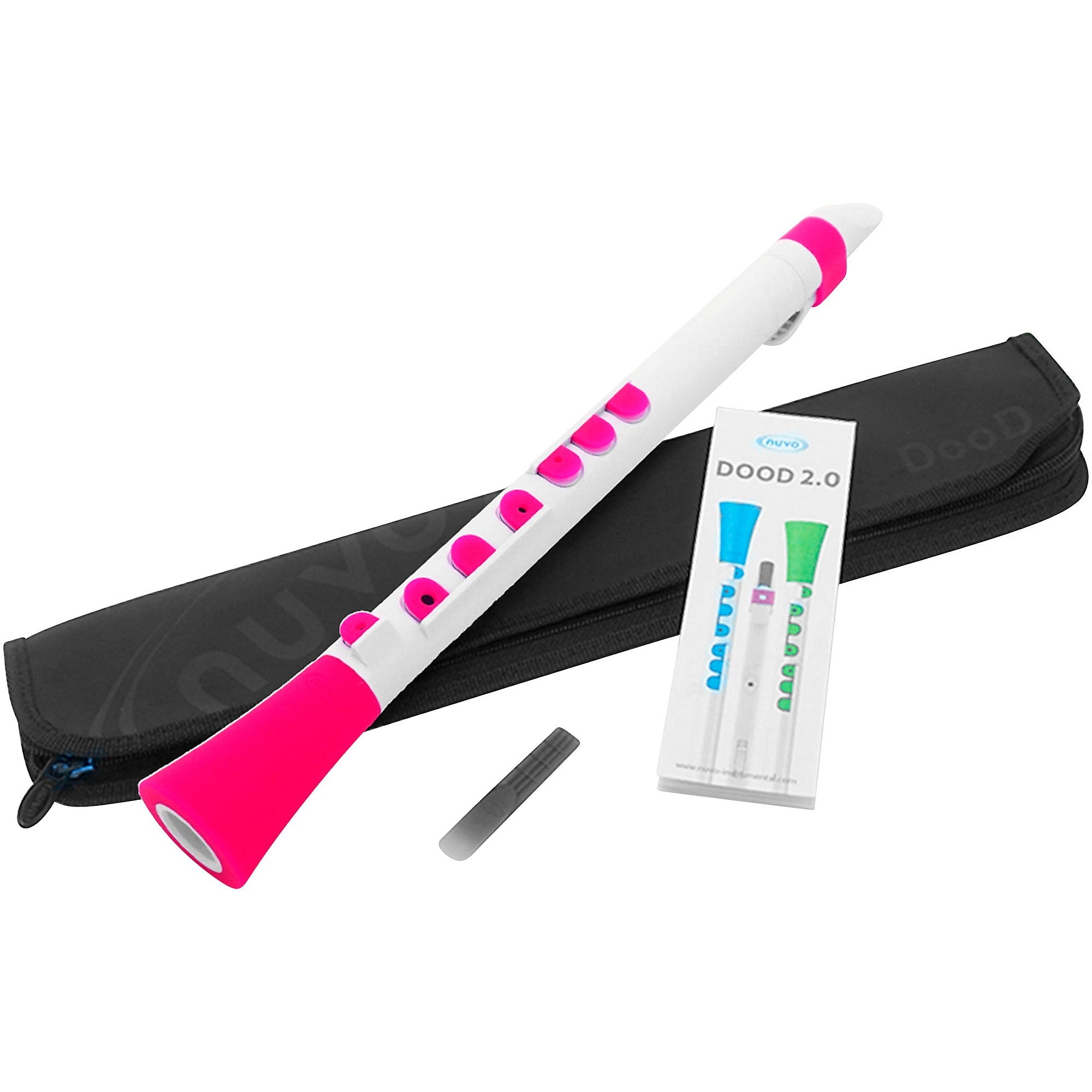 NUVO Dood Reed Starter Instrument – White/Pink | Pre-Band Single Reed - AAA Band Instrument Rentals