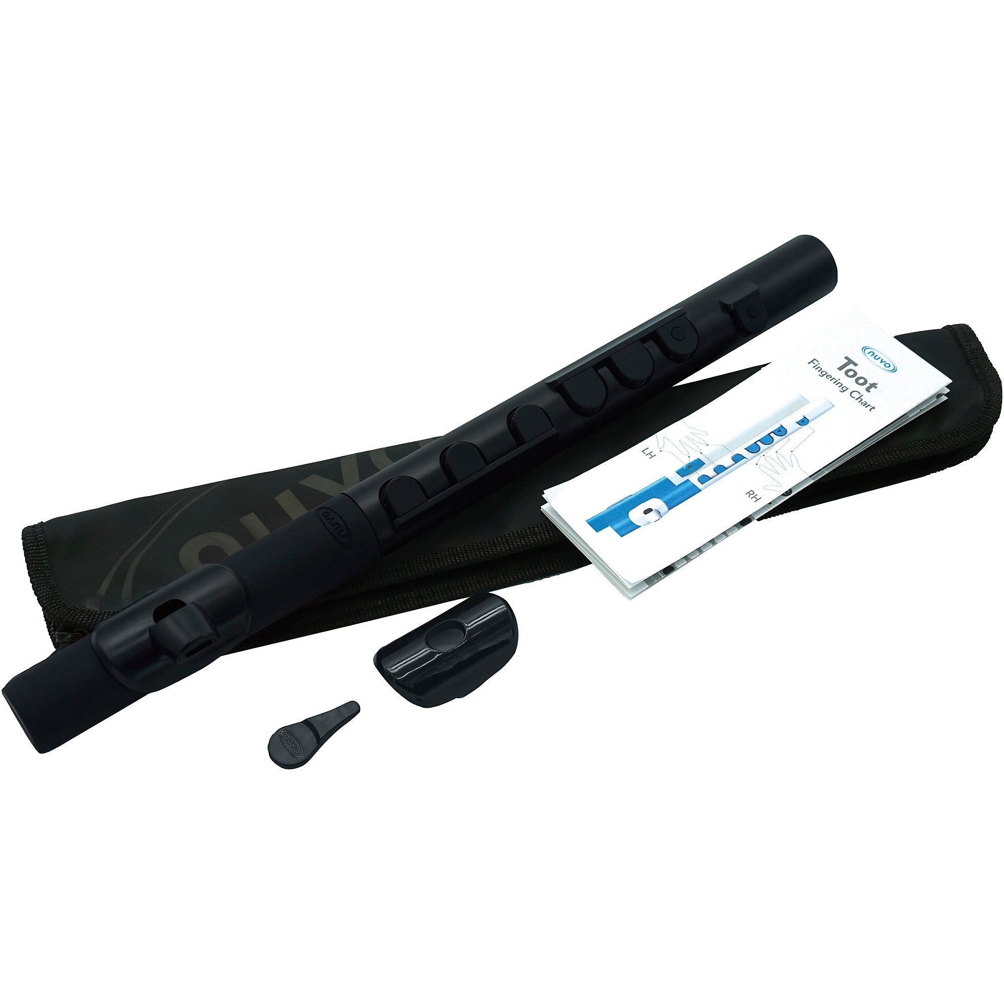 NUVO Toot Starter Flute – Black/Black | Pre-Band Wind Instrument - AAA Band Instrument Rentals