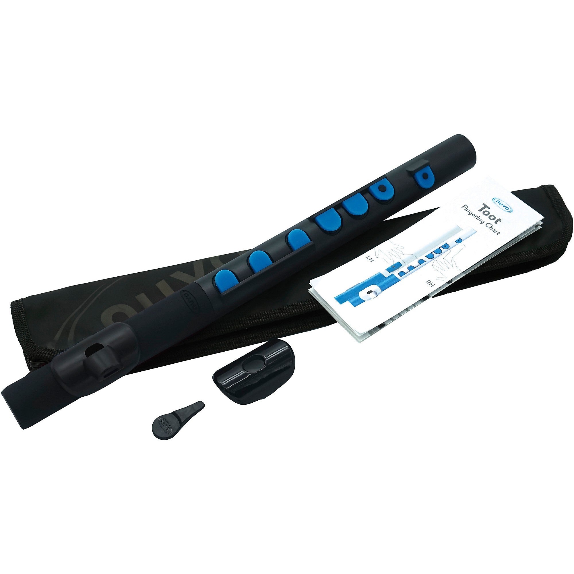 NUVO Toot Starter Flute – Black/Blue | Pre-Band Wind Instrument - AAA Band Instrument Rentals