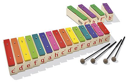 SONOR KS40L1BW Chime Bar BW Pentatonic Set – Grey Special Alloy 40×6mm - AAA Band Instrument Rentals