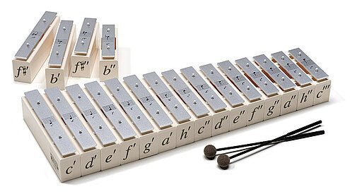 SONOR KSP40M1 Chime Bar Full Set – Silver Special Alloy 35×5mm | Tenor-Alto - AAA Band Instrument Rentals