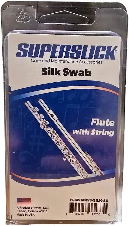 Superslick Silk Flute Swab - AAA Band Instrument Rentals