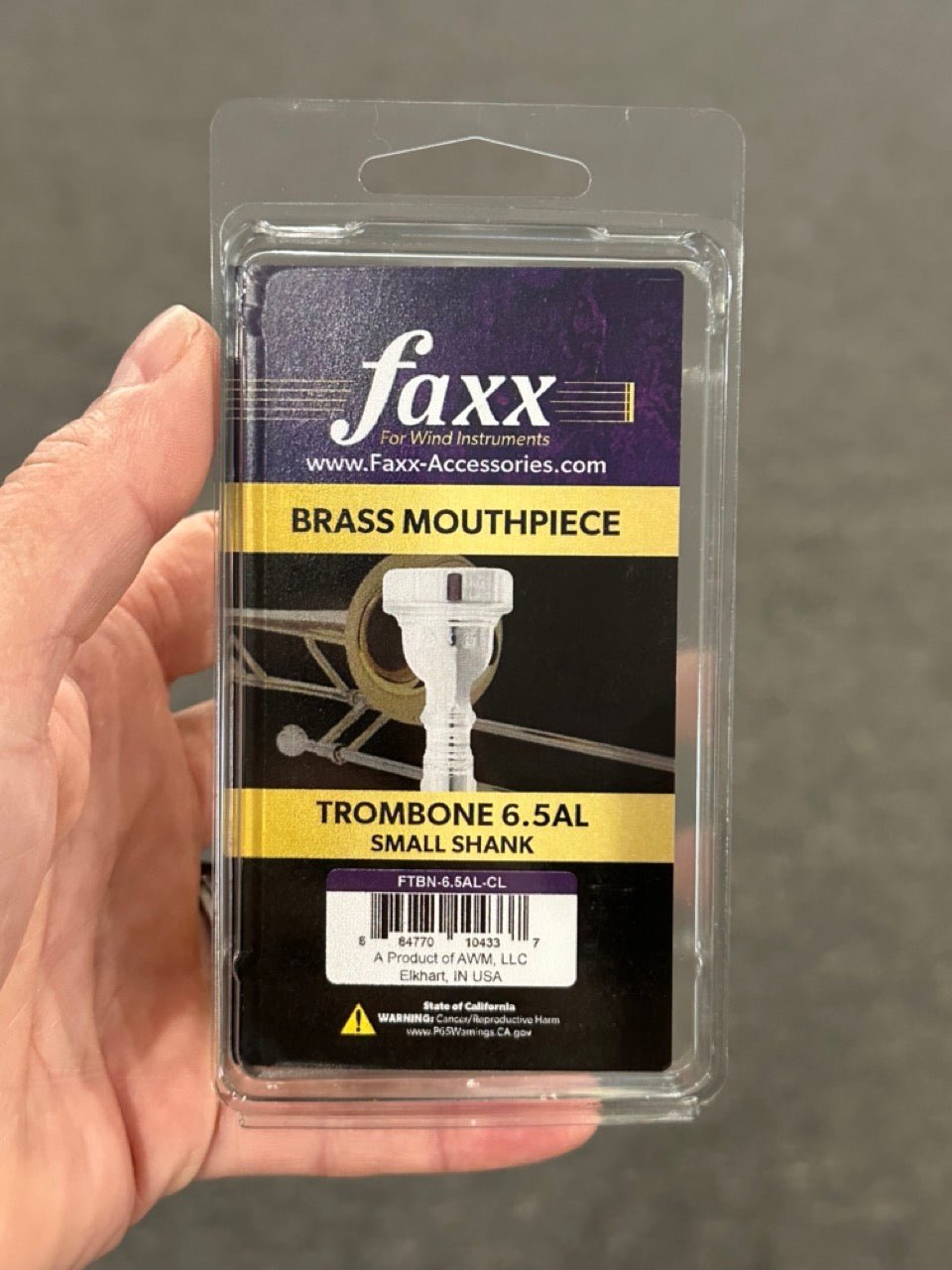 Trombone / Baritone Mouthpiece – Faxx 6.5AL – Small Shank - AAA Band Instrument Rentals