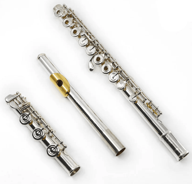 Yamaha YFL-482HY-LPGP Intermediate Flute – Sterling Silver with Gold Lip Plate - AAA Band Instrument Rentals